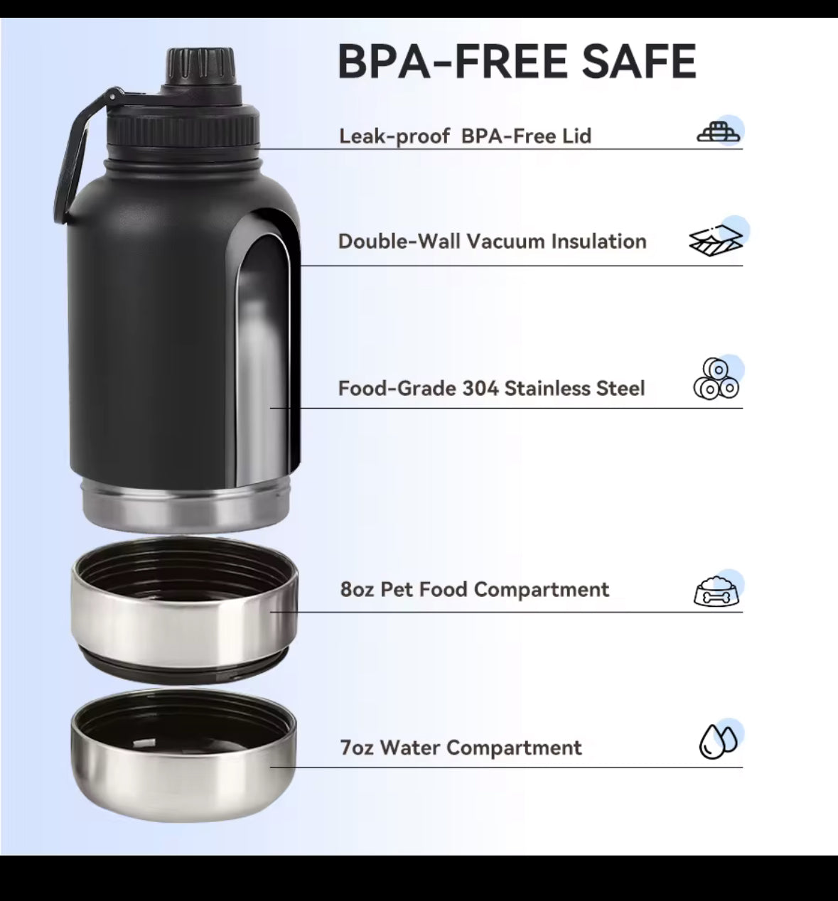 GoPaw Bottle™ – Leak-Proof Travel Water Bottle for Pets